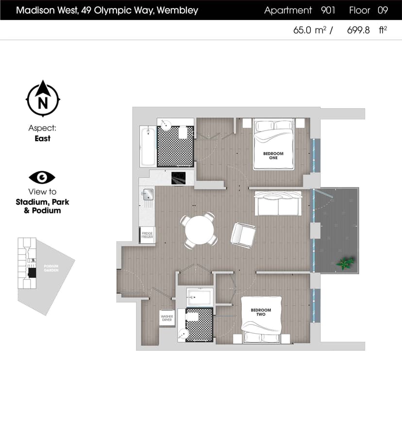 2 Bedroom Apartment - Image 94