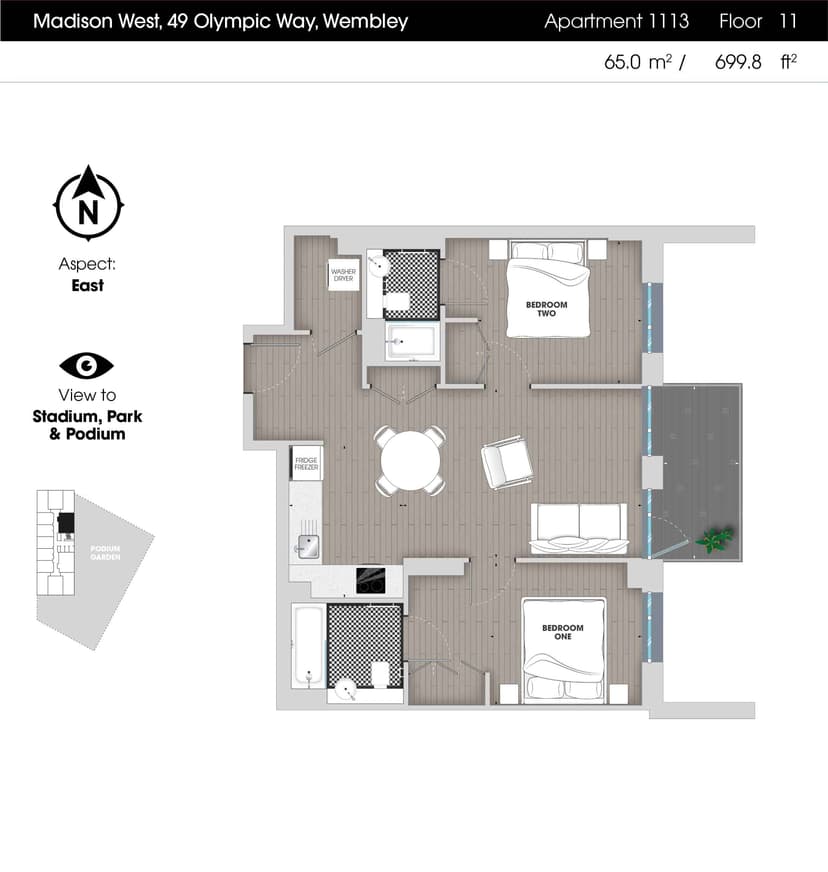 2 Bedroom Apartment - Image 97