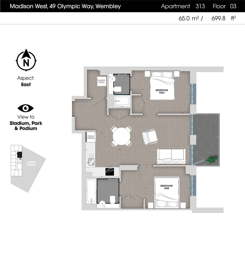2 Bedroom Apartment - Image 83