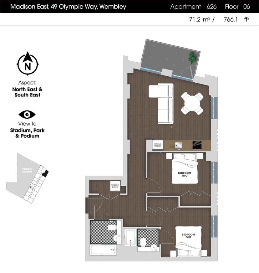 2 Bedroom Apartment - Image 49