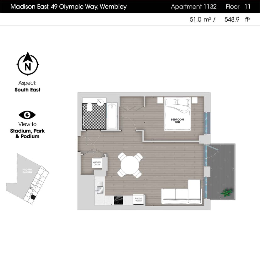 1 Bedroom Apartment - Image 66
