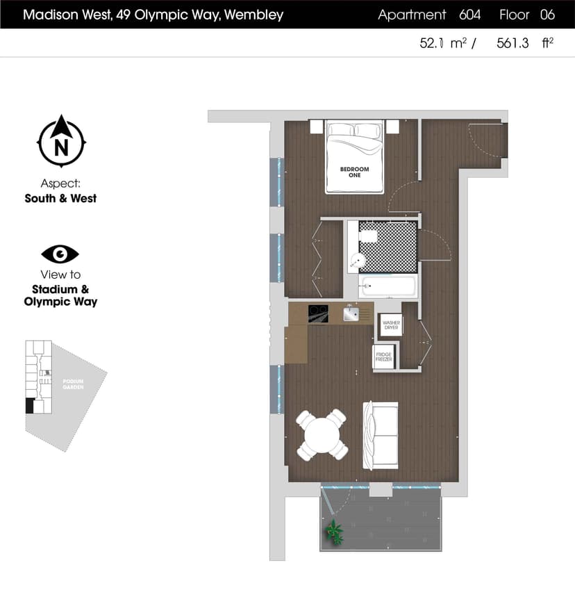 1 Bedroom Apartment - Image 37