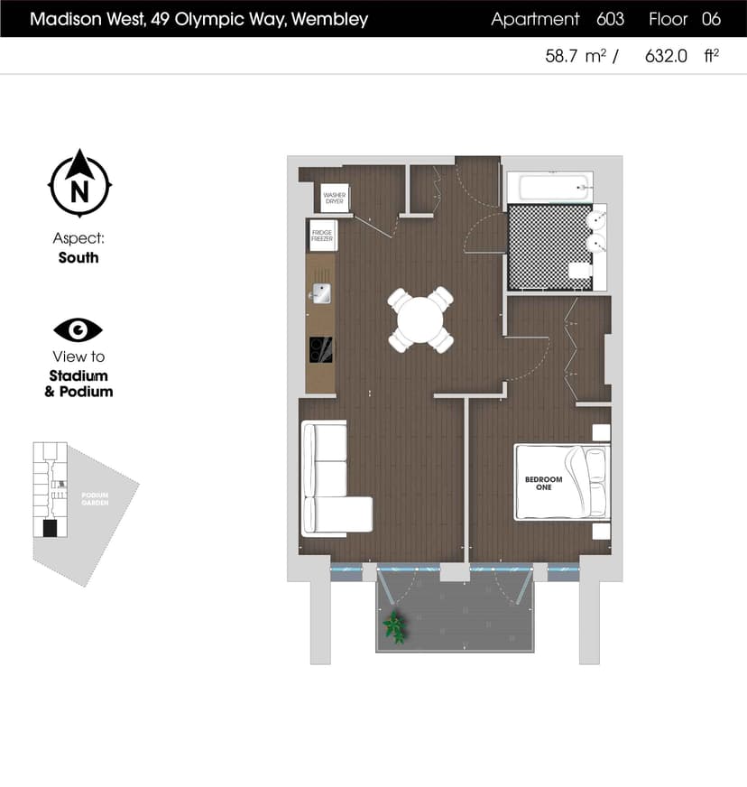 1 Bedroom Apartment - Image 38