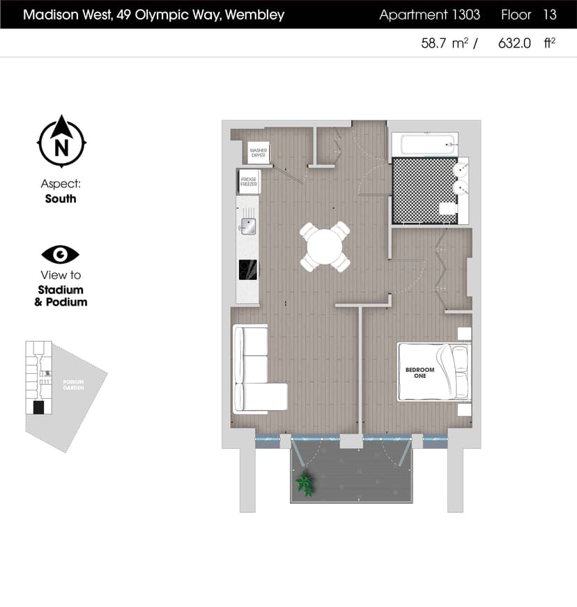 1 Bedroom Apartment - Image 149