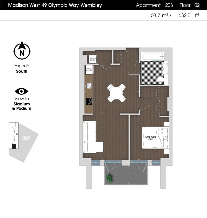 1 Bedroom Apartment - Image 84