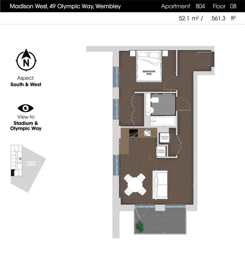 1 Bedroom Apartment - Image 118