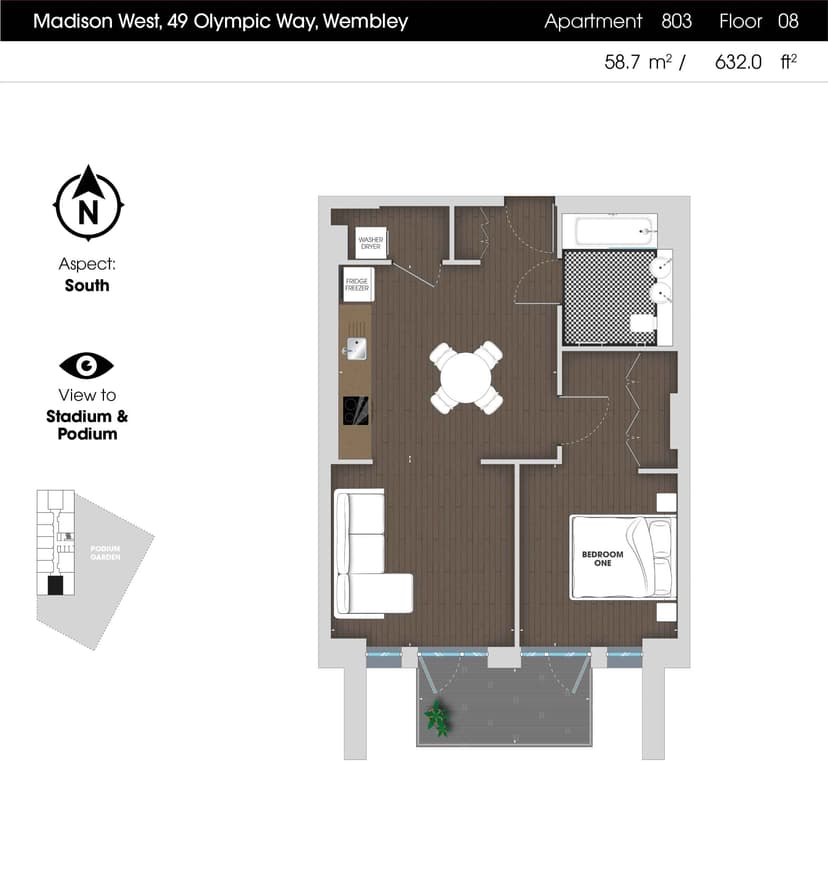 1 Bedroom Apartment - Image 119