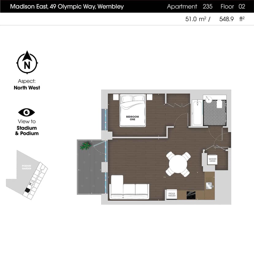 1 Bedroom Apartment - Image 26