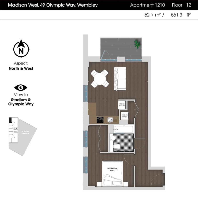 1 Bedroom Apartment - Image 141