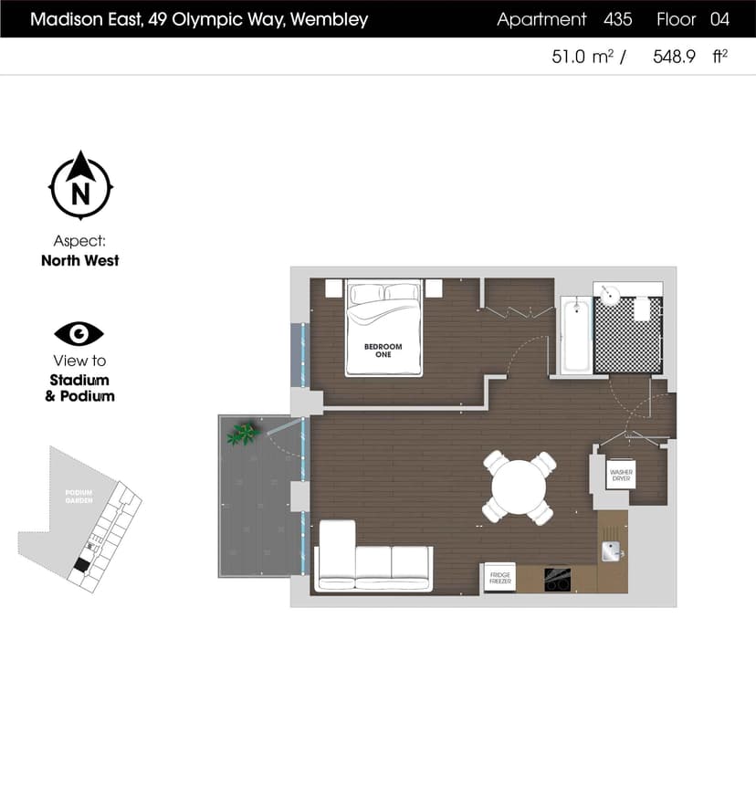 1 Bedroom Apartment - Image 16