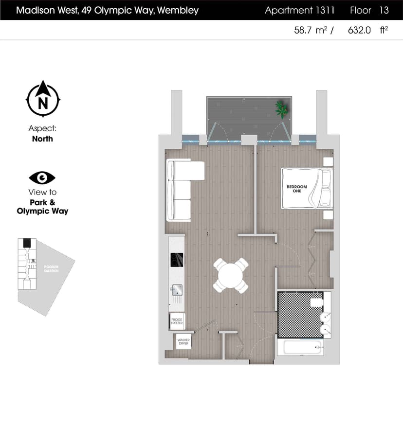 1 Bedroom Apartment - Image 146