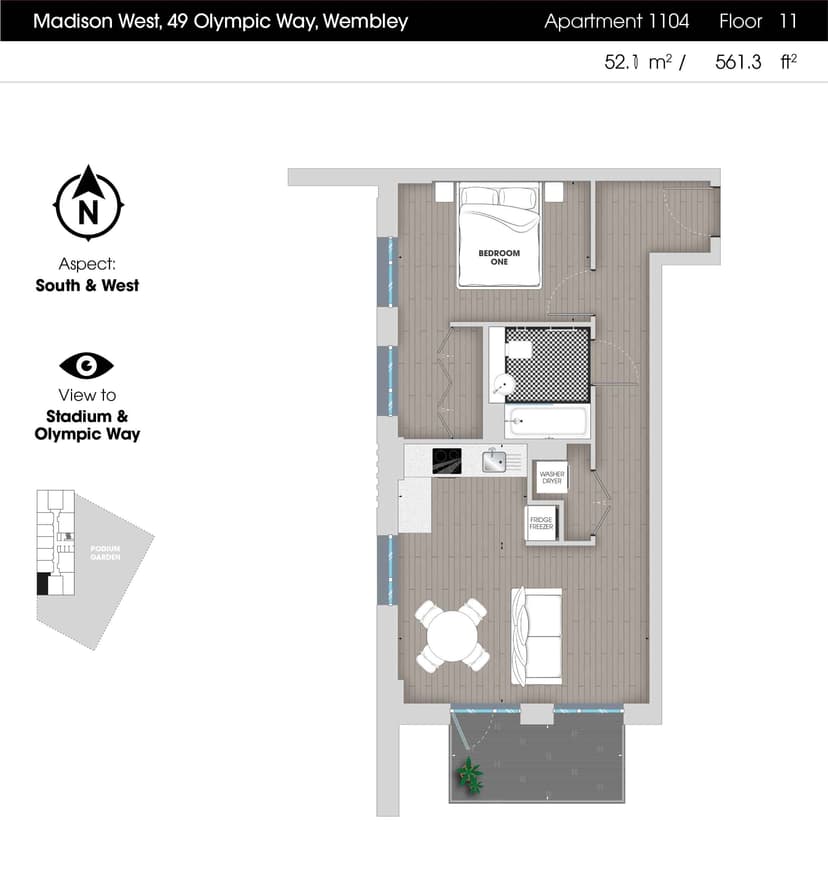 1 Bedroom Apartment - Image 136