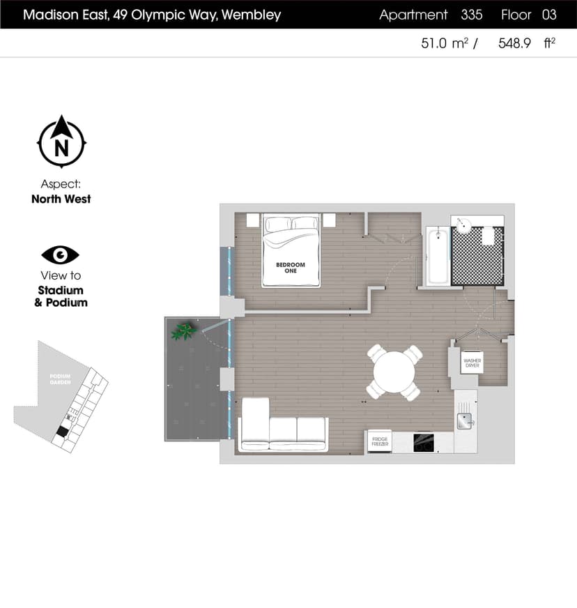 1 Bedroom Apartment - Image 21