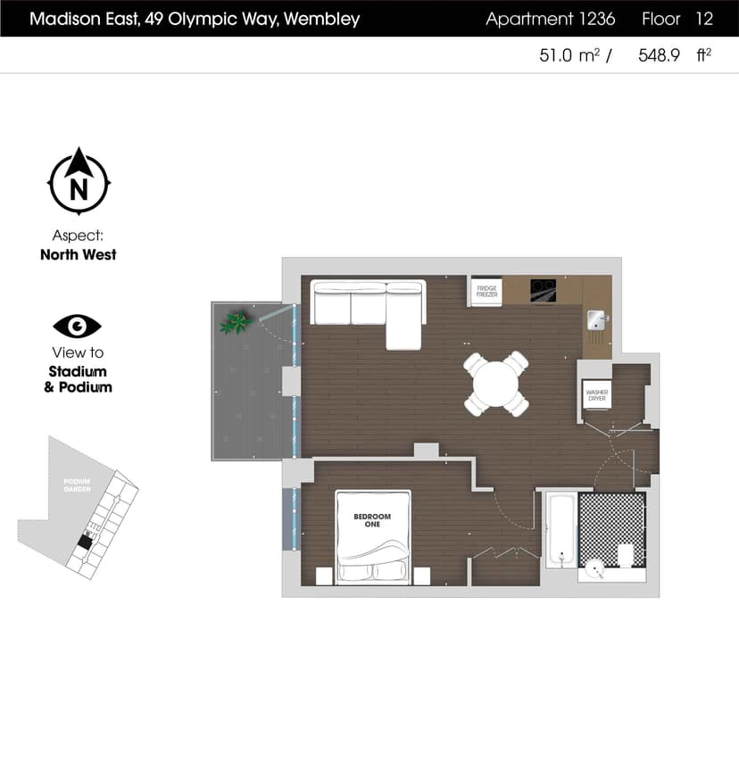 1 Bedroom Apartment - Image 68
