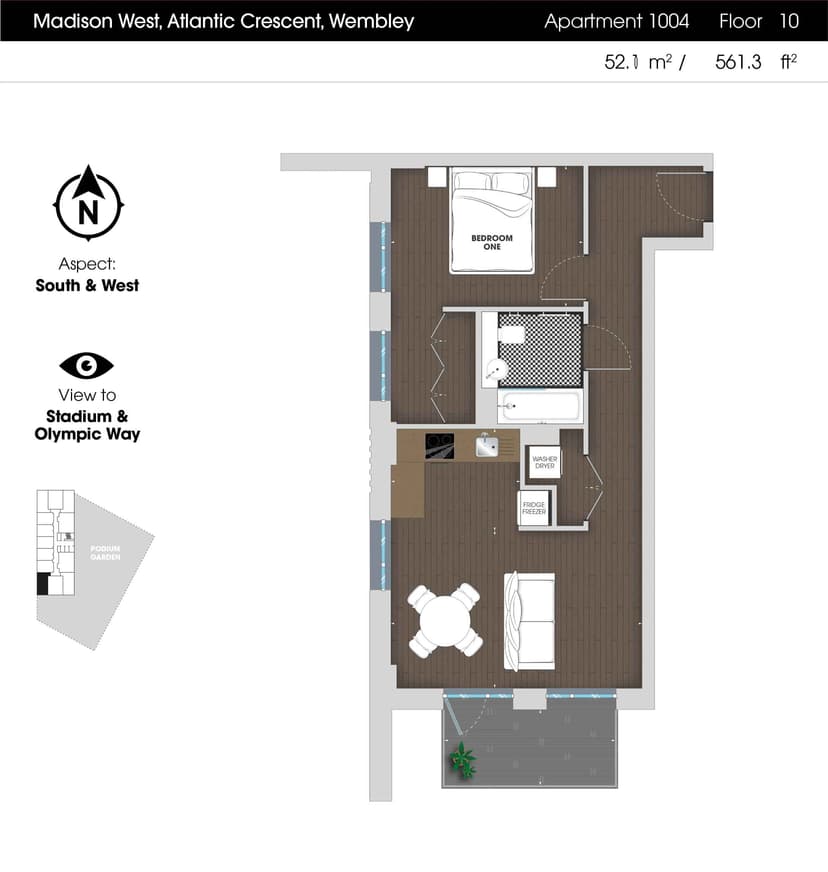 1 Bedroom Apartment - Image 130