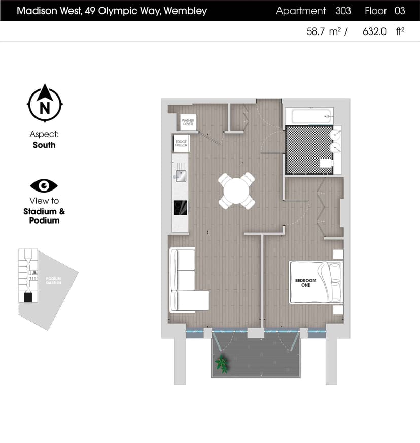 1 Bedroom Apartment - Image 90