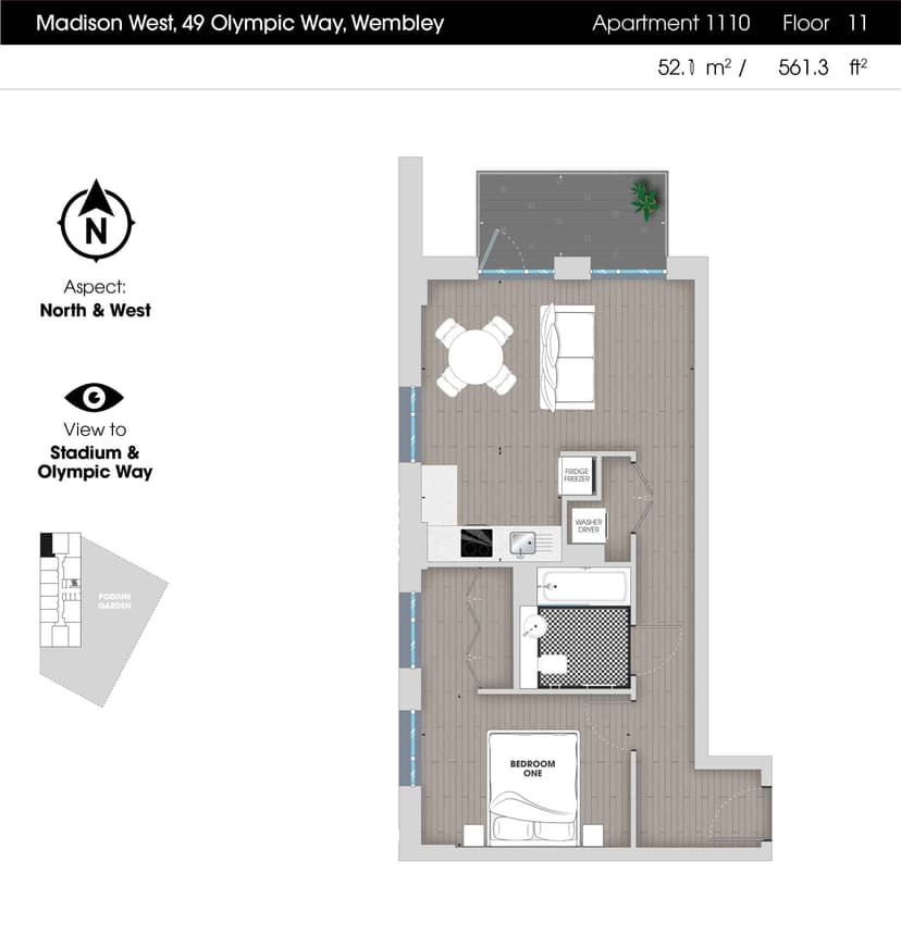 1 Bedroom Apartment - Image 135