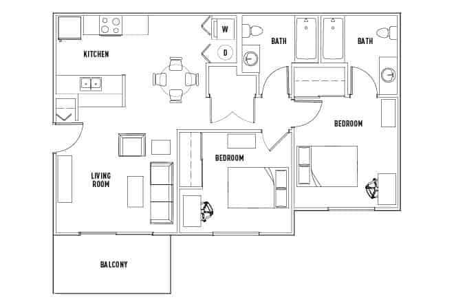 2 Bed - 2 Bath - Image 2