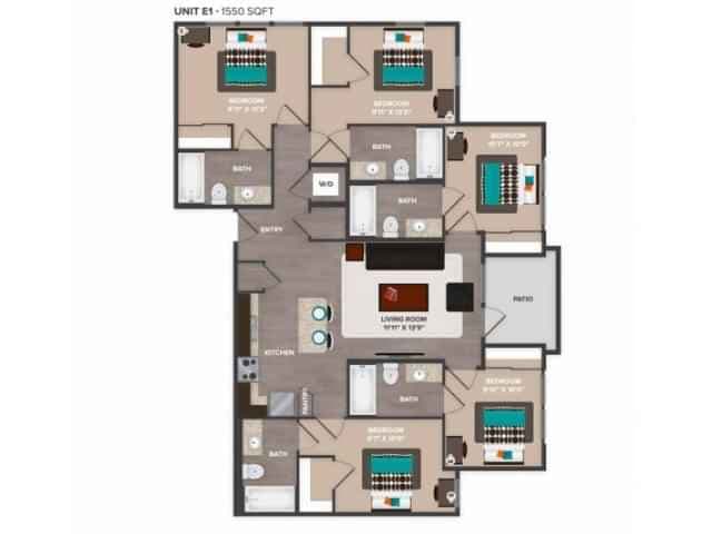 Private Room - Private Bath (5 Bed - 5 Bath) - Image 2