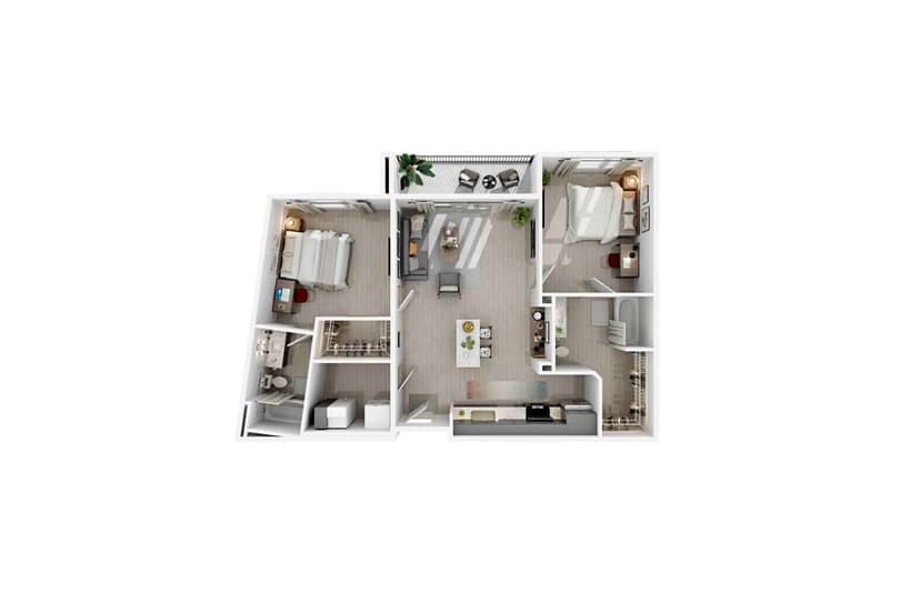 Private Room (2 bed 2 bath) - Image 6