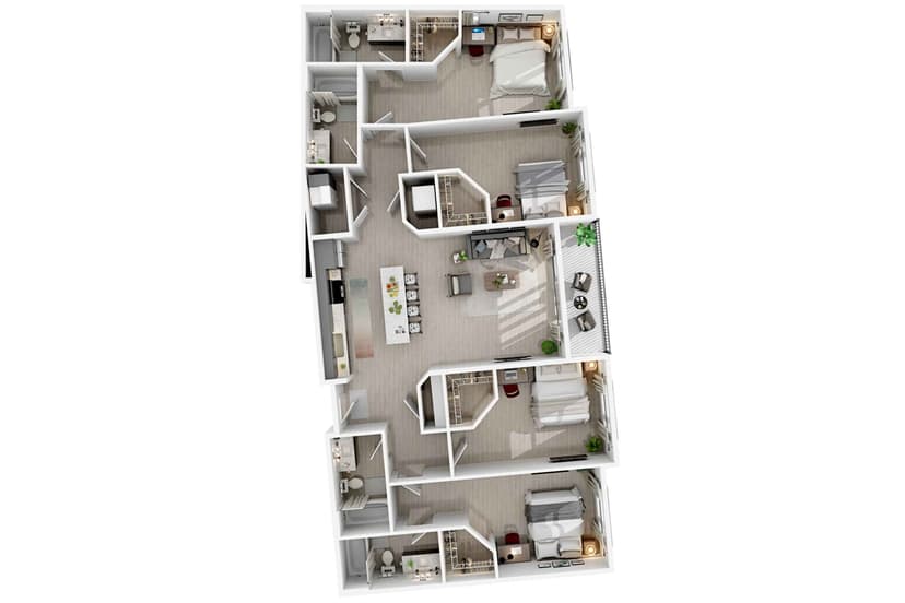 Private Room (4 bed 4 bath) - Image 3