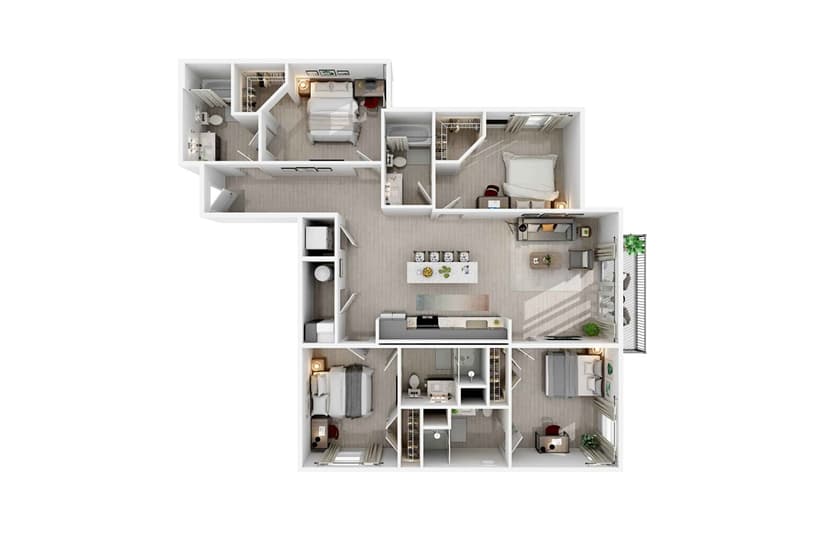Private Room (4 bed 4 bath) - Image 5