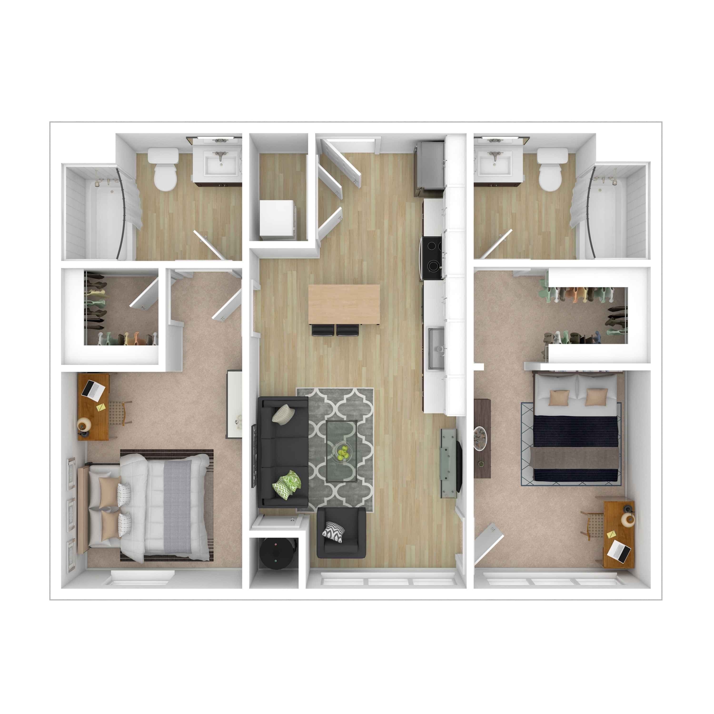 B1 - Private Room (2 bed 2 bath) - Image 1