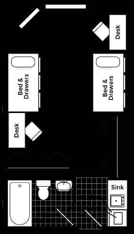 Private Room - Shared Bath (2 Bed - 1 Bath) - Image 2