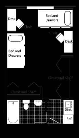 Private Room - Shared Bath (2 Bed - 1 Bath) - Image 1