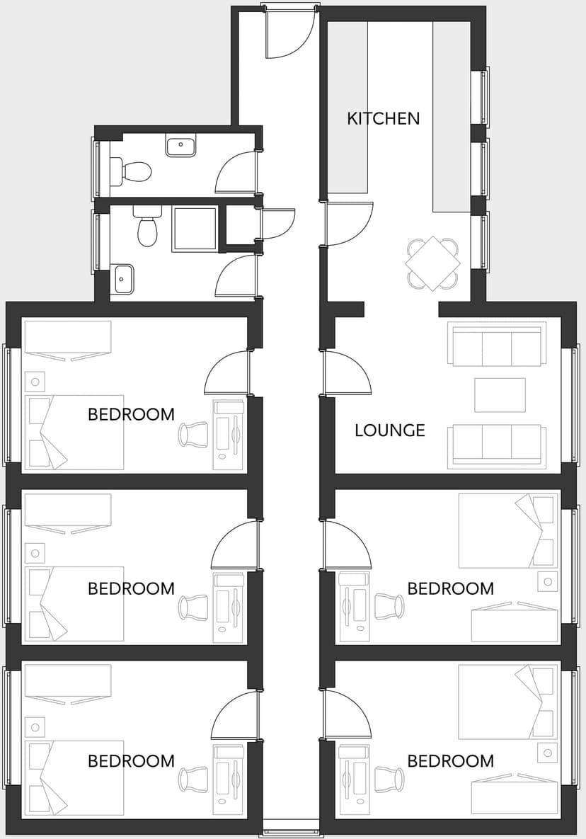 Classic 5 Bed Apartment Share - Image 4