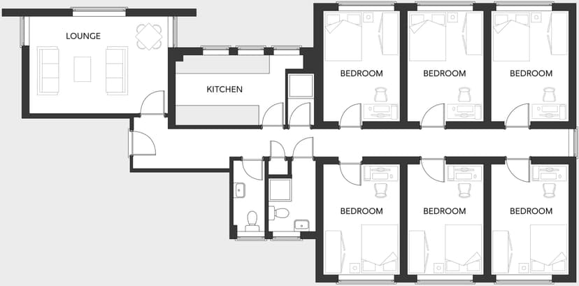 Standard 6 Bed Apartment Share - Image 3