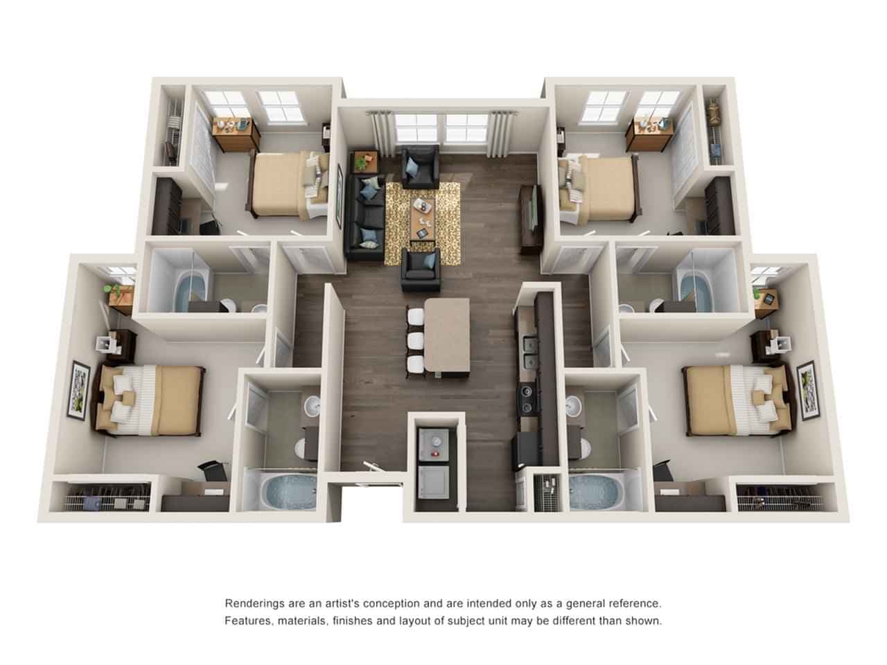 4 Bedroom 4 Bathroom