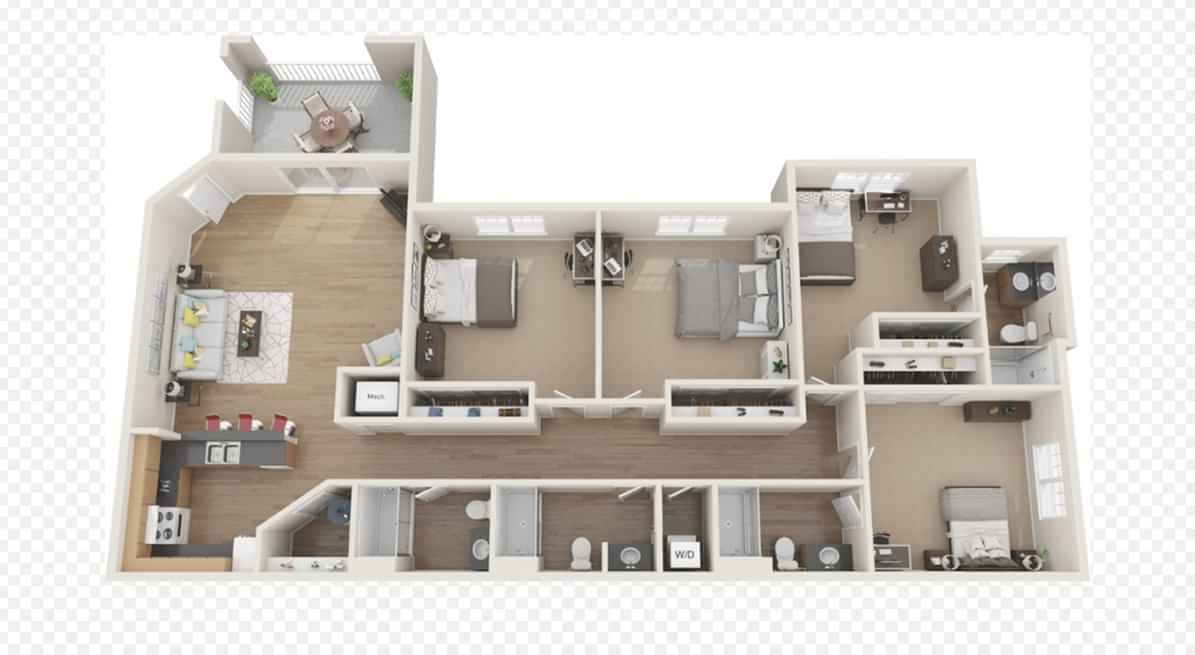 4 Bedroom 4 Bathroom